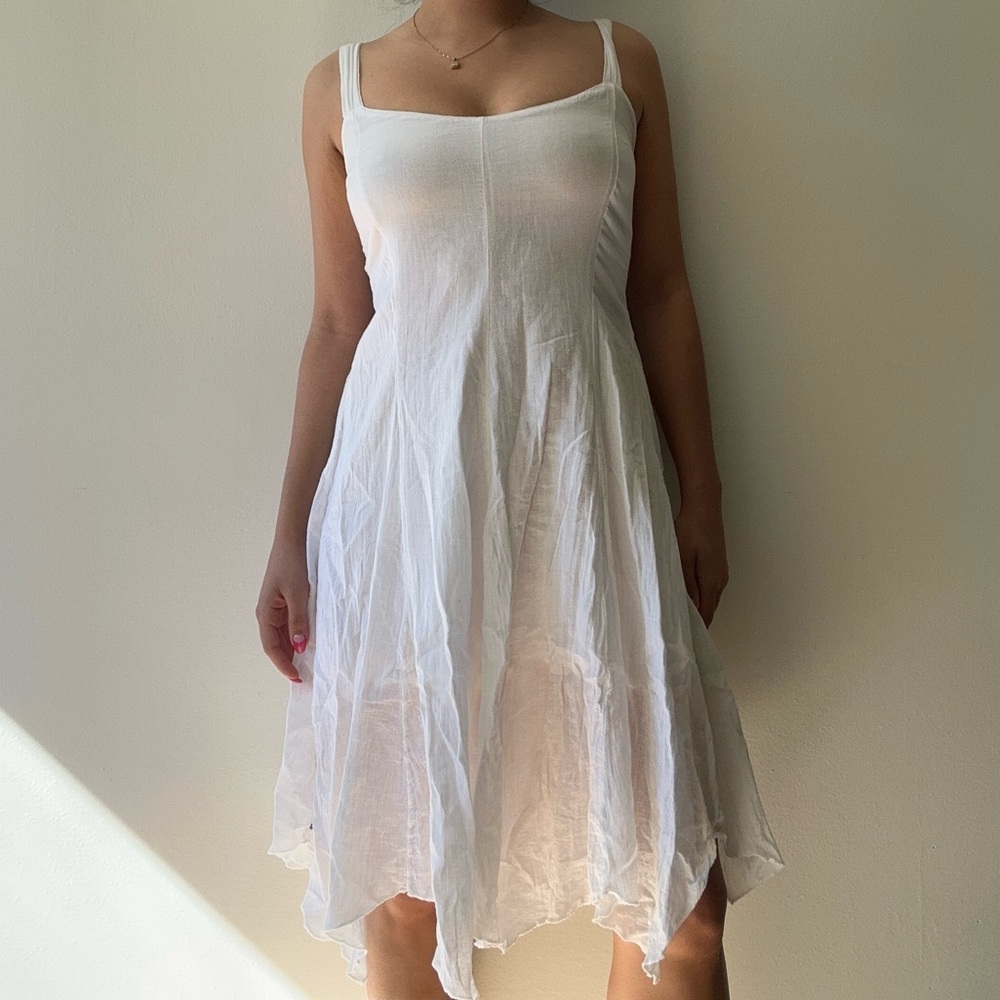 White cotton dress